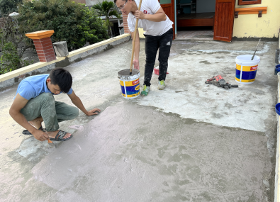 Chống thấm công trình nhà anh Chi- An Dương, Tân Yên, Bắc Giang