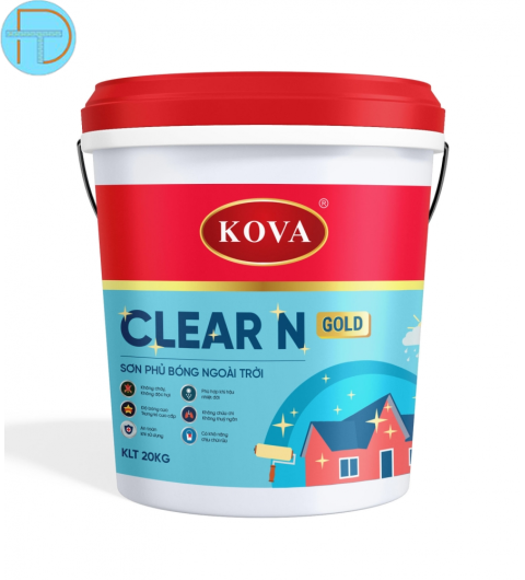 Sơn Kova Clear N- Gold phủ bóng ngoài trời