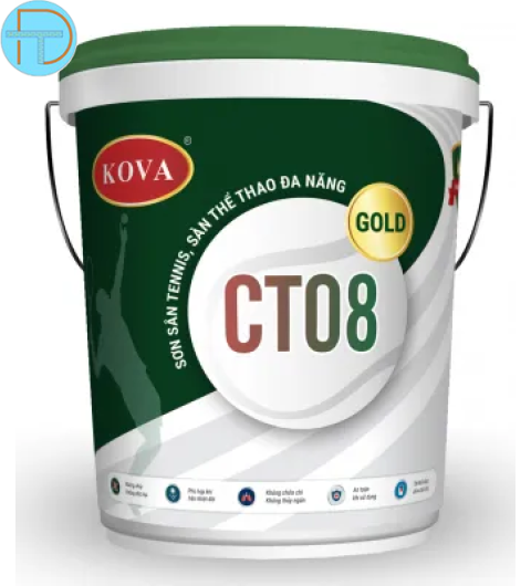 Sơn Kova CT08-Gold sơn sân Tennis, sàn thể thao đa năng