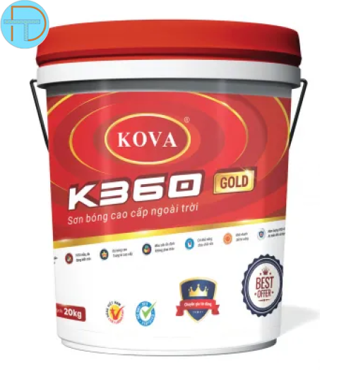 Sơn Kova K360-Gold  Sơn bóng cao cấp ngoài trời