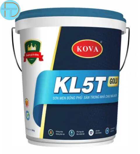 Sơn Kova KL5T-GOLD sơn men bóng phủ sàn trong nhà chịu mài mòn