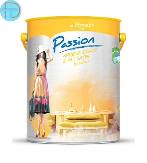 MYKOLOR PASSION XPRESS COAT 2 IN 1 SATIN FOR INTERIOR – SƠN NỘI THẤT CAO CẤP ĐA NĂNG 2 TRONG 1 BÓNG LOÁNG