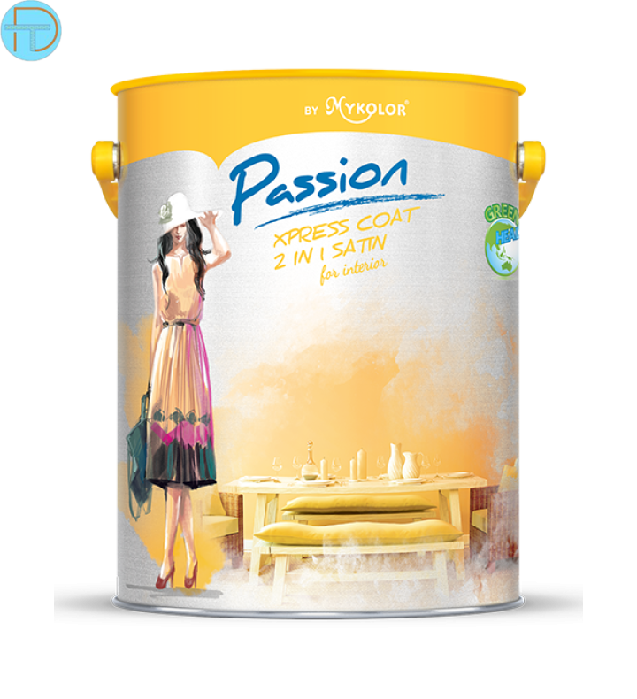 MYKOLOR PASSION XPRESS COAT 2 IN 1 SATIN FOR INTERIOR – SƠN NỘI THẤT CAO CẤP ĐA NĂNG 2 TRONG 1 BÓNG LOÁNG