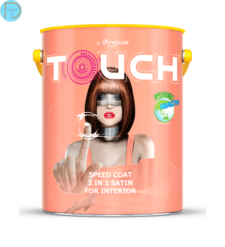 MYKOLOR TOUCH SPEED COAT 2 IN 1 SATIN FOR INTERIOR – SƠN NỘI THẤT CAO CẤP ĐA NĂNG 2 TRONG 1 BÓNG LOÁNG